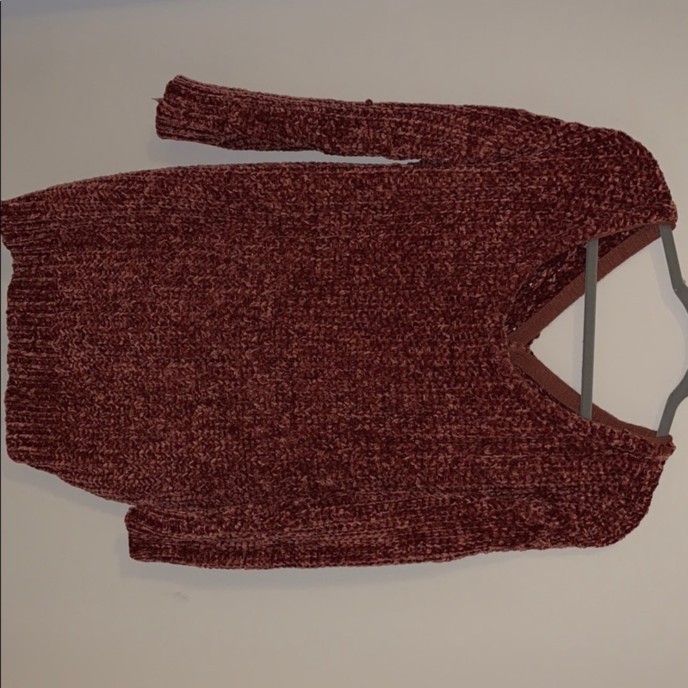 Rust knit sweater